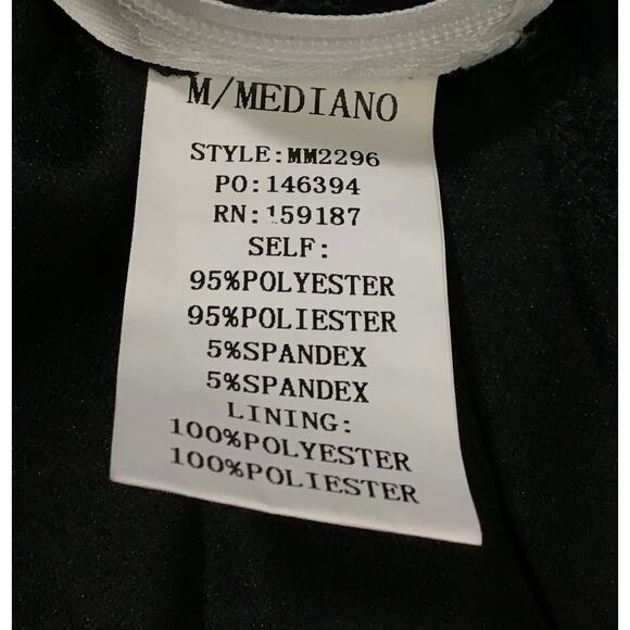 MANIJU Sz S Pure Chic Black White Colorblock Asymmetrical Maxi Dress NEW B141 - Picture 4 of 9